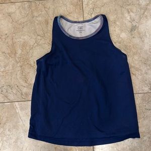 Athleta Girl 2 in 1 Tank Top in Navy and tie dye